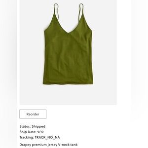 J. Crew drapey tank. Excellent condition.